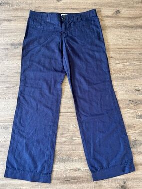 Converse|Navy Blue Linen Chino Pants - Straight Leg sz 6